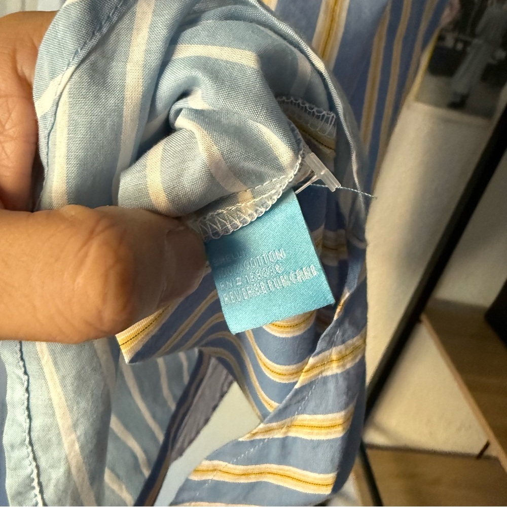 J.Mclaughlin Multicolor Striped Patchwork Cotton … - image 6